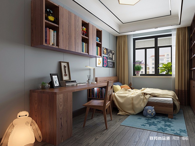 集成墻面兒童房效果圖