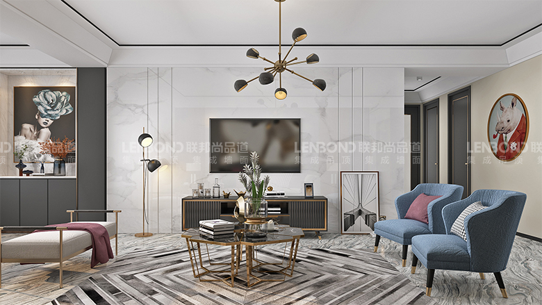 集成墻板 大理石背景墻面