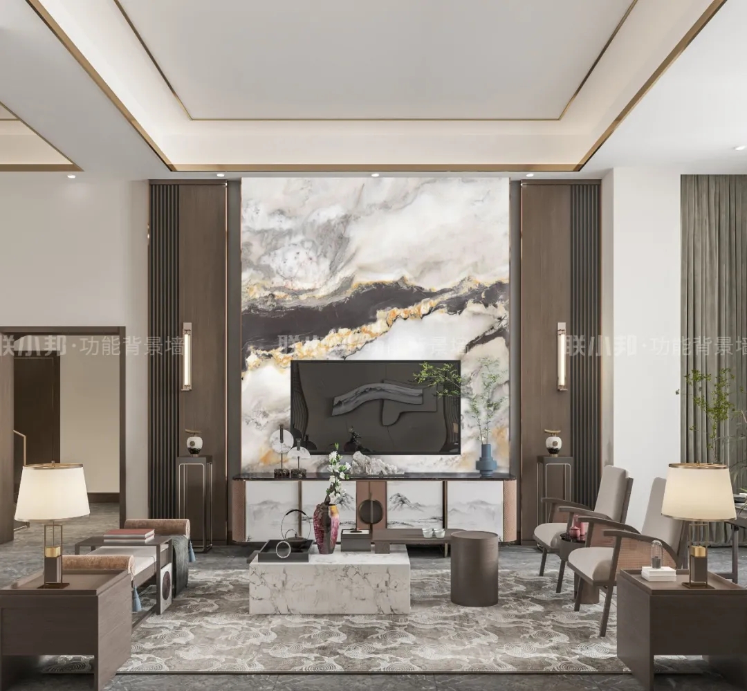 聯小邦水晶巖板背景墻 聯小邦水晶巖板背景墻